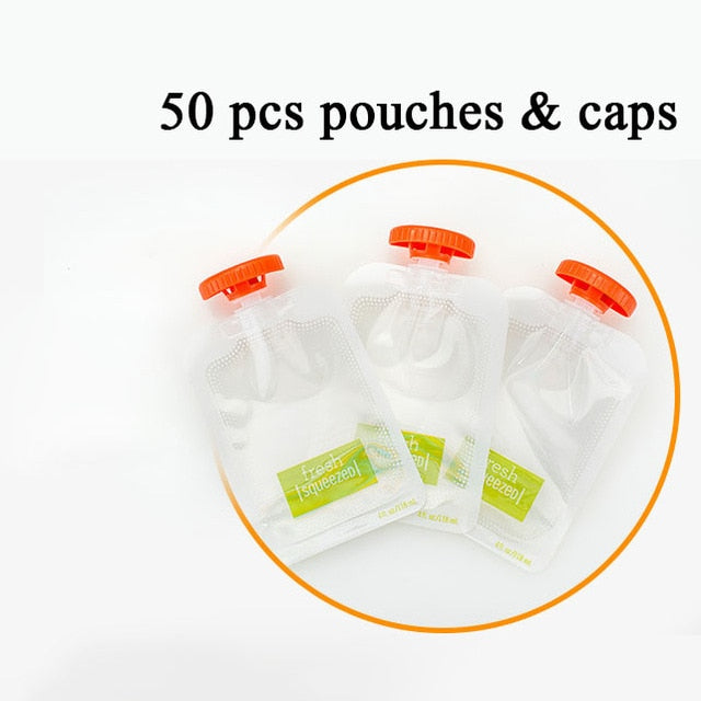 Squeeze Food Station Baby Food Organization Storage Containers Baby Food Maker Set Fruit Puree Packing Machine