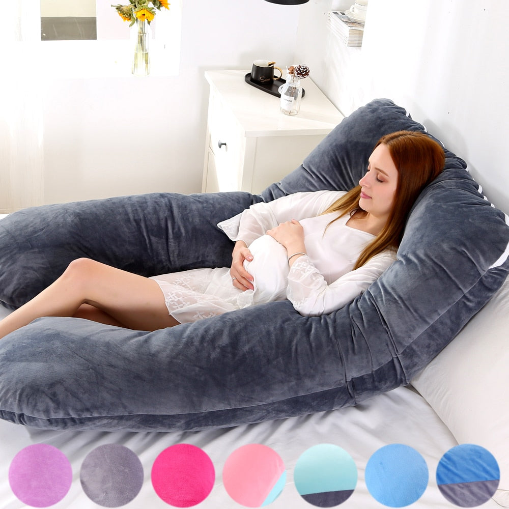 130x70cm Pregnant Pillow for Pregnant Women Cushion for Pregnant Cushions of Pregnancy Maternity Support Breastfeeding for Sleep