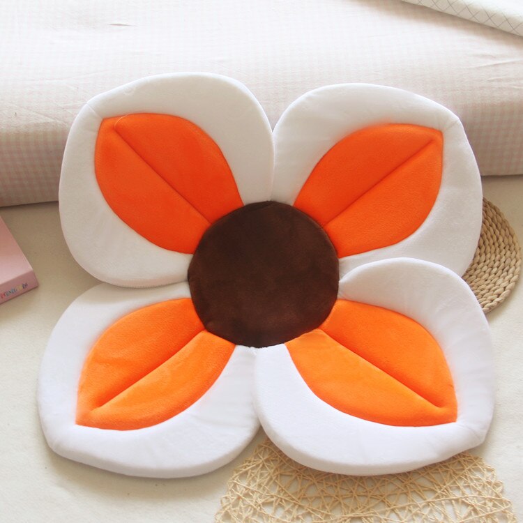 80CM Baby Bath Mat Blooming Bath Tub Flower Baby Bath Sink Safe Newborn Infant Shower Bathing Foldable Security Petal Seat Pads