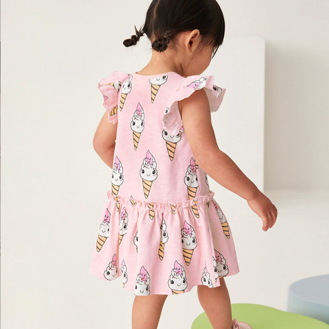 Short Sleeve Dresses Summer Skirts Girls Dresses Children Summer Skirts