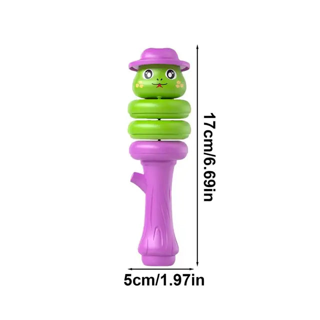 Cartoon Snake-Shaped Whistle Twisting Snake Rotating Duck Dragon Decompression Swinging Force Control Balance Toy