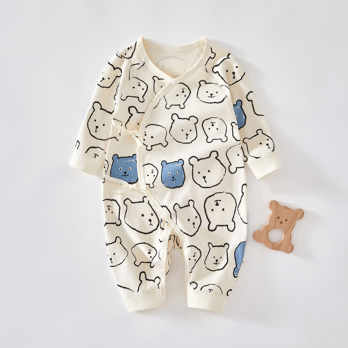 Baby Jumpsuit Spring And Autumn Newborn Clothes Baby Jumpsuit Pure Cotton Baby Monk Clothes Baby Romper Bottoming