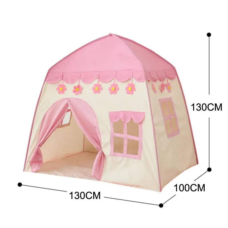 Children's Tent Indoor Outdoor Games Garden Tipi Princess Castle Folding Cubby Toys Tents  Enfant Room House Teepee Playhouse