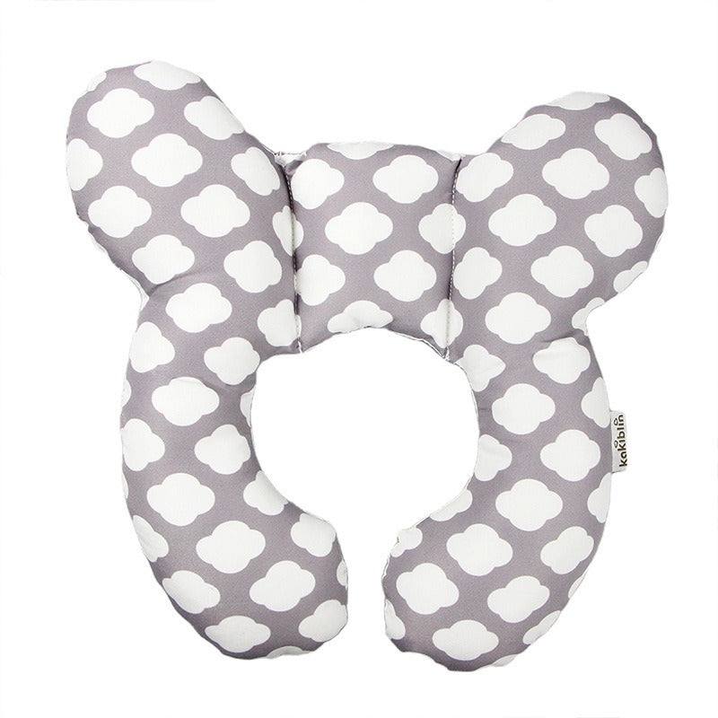 Baby head protection U-shaped pillow stroller fixed head pillow Car seat sleeping protection head and neck pillow